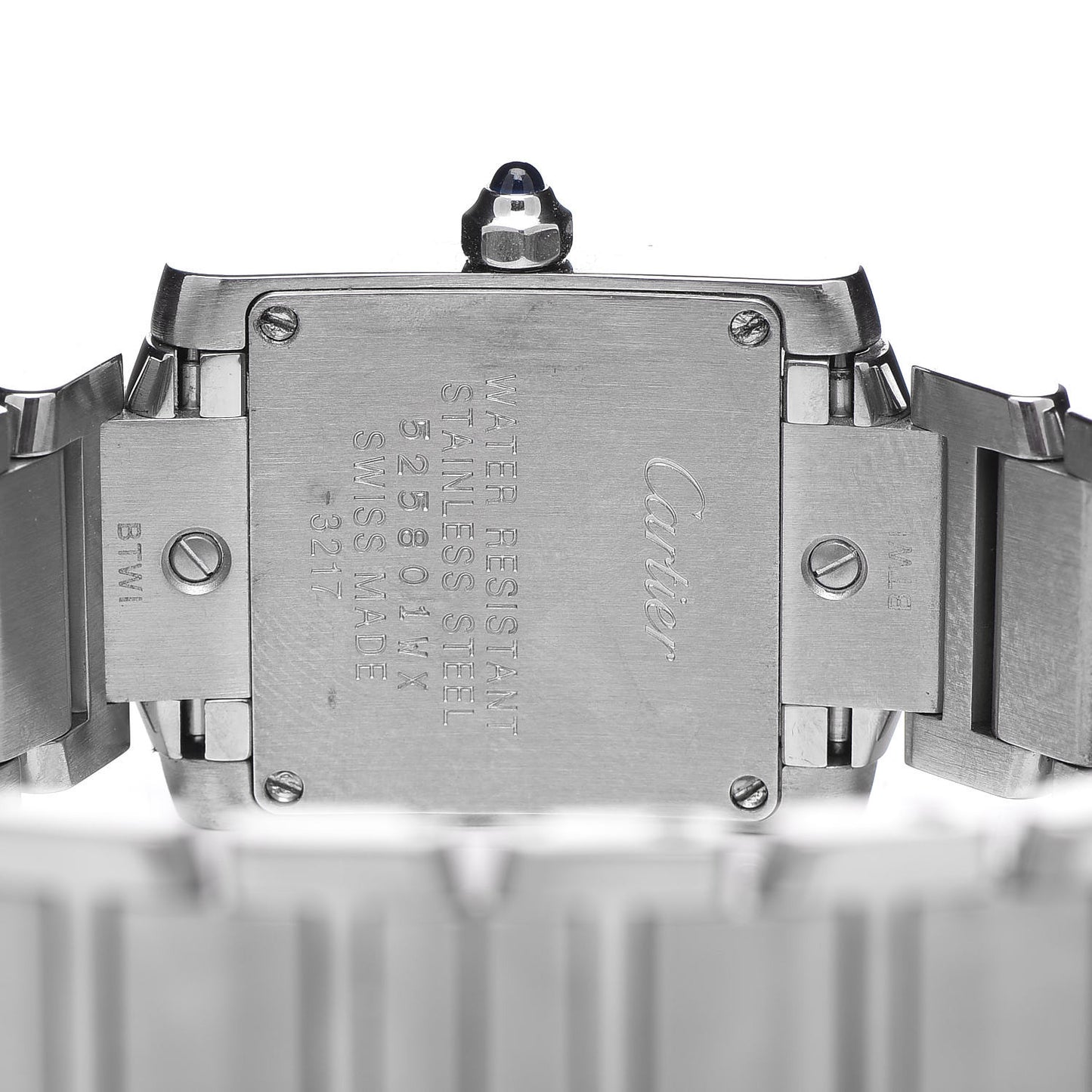 Stainless Steel 20mm Tank Francaise Quartz Watch