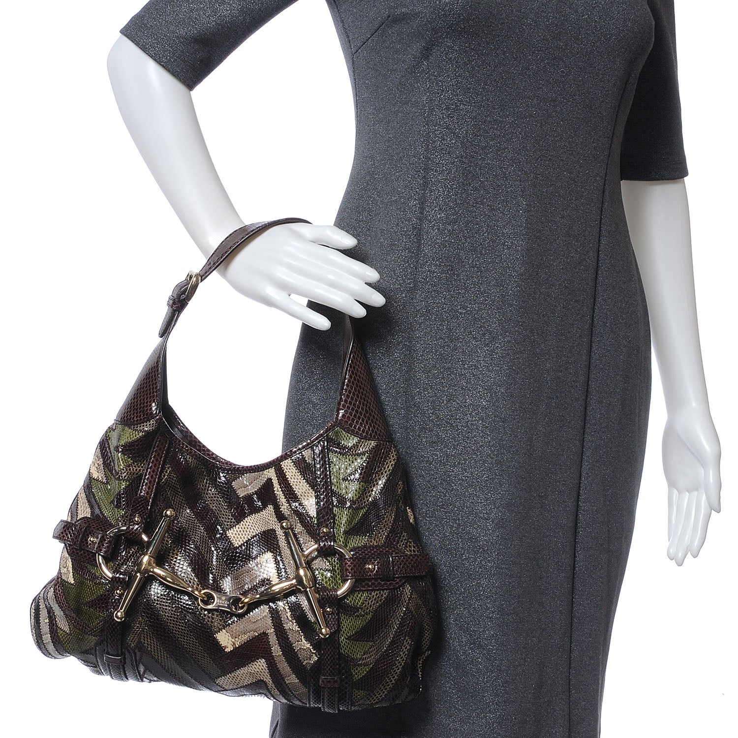 Gucci Python Patchwork 85th Anniversary Hobo 2 of 7