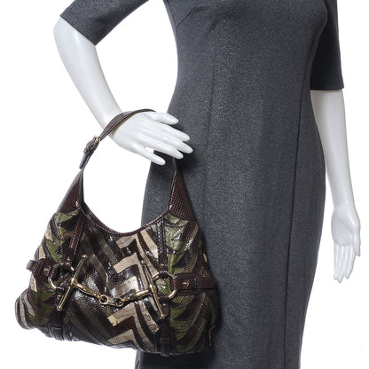 Gucci Python Patchwork 85th Anniversary Hobo 2 of 7