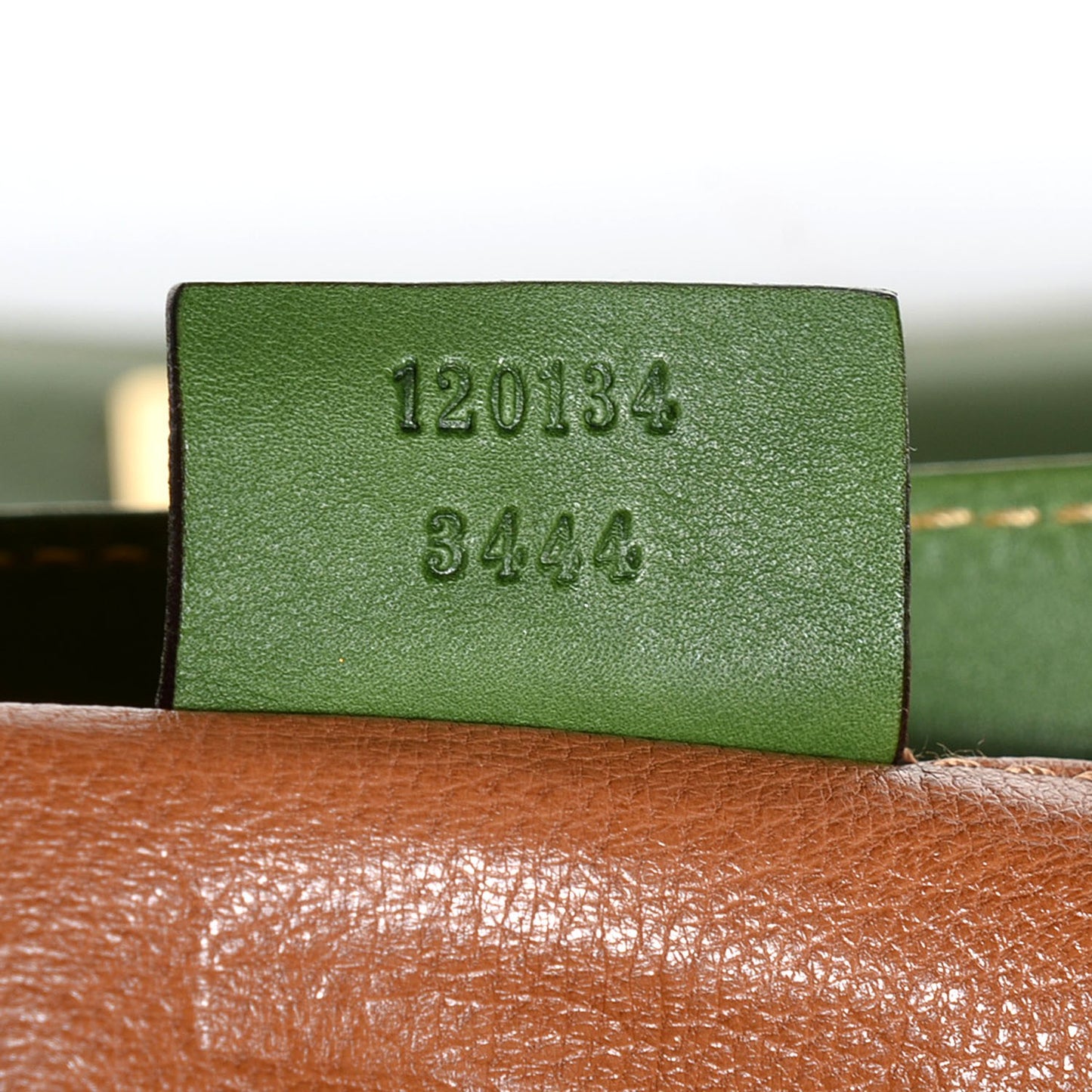 Calfskin Horsebit Chain Clutch Green