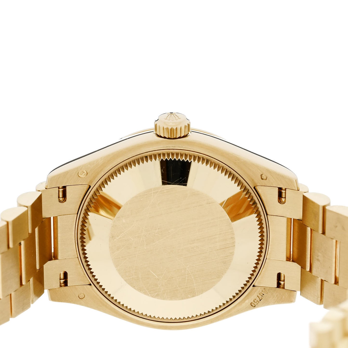 18K Yellow Gold Diamond 31mm Oyster Perpetual Datejust President Watch Champagne 278278