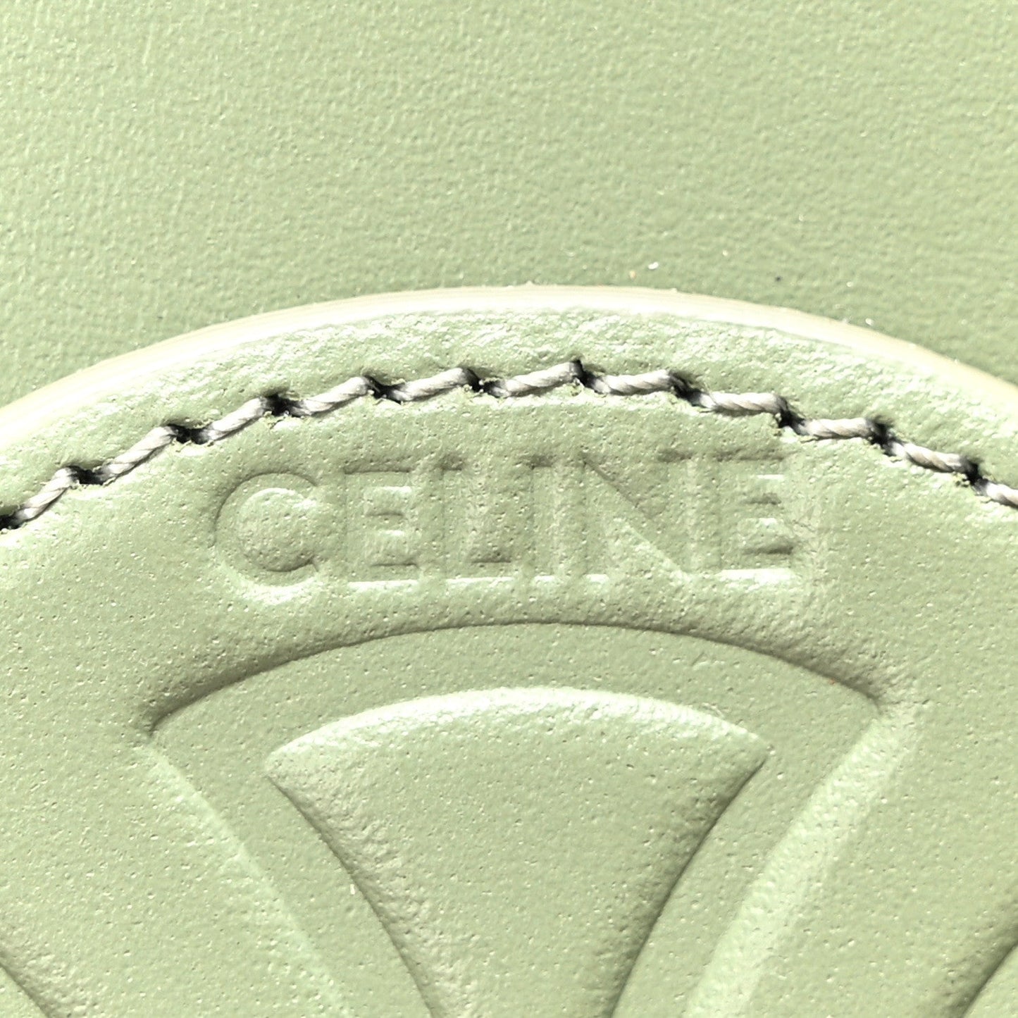 Smooth Calfskin Cuir Small Triomphe Oval Purse Crossbody Olive
