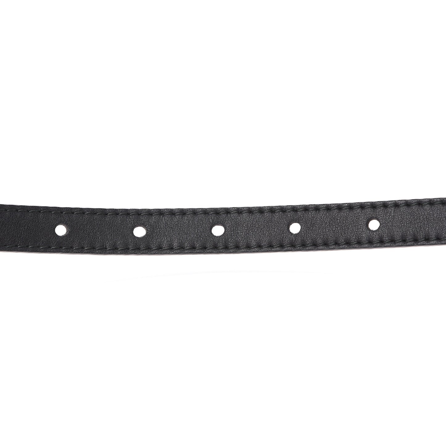 Calfskin Skinny Studded Feline Belt 90 36 Black