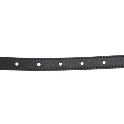 Gucci Calfskin Skinny Studded Feline Belt 90 36 Black 4 of 5