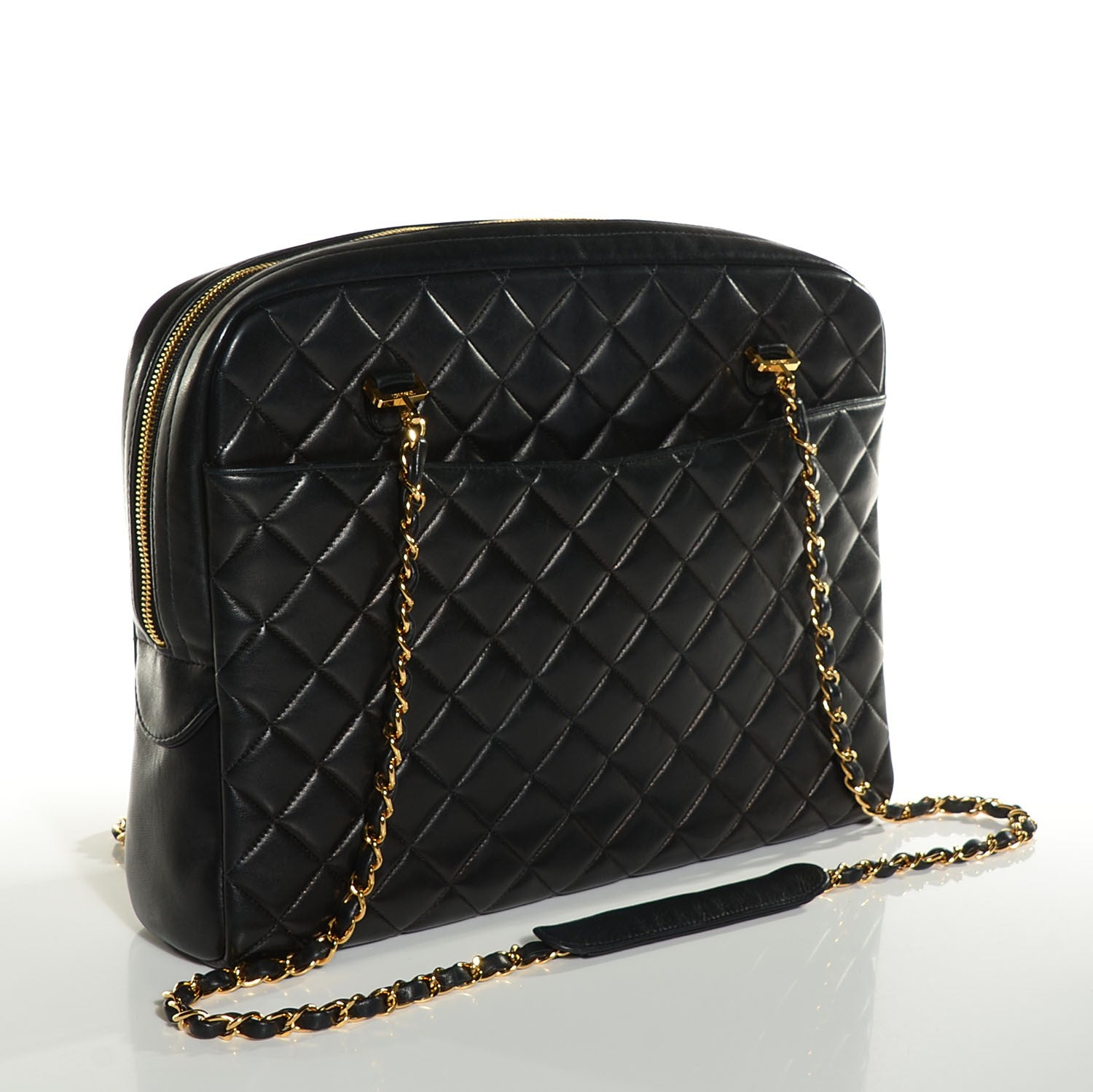 Chanel Lambskin Quilted Shoulder Bag Black 3 of 8