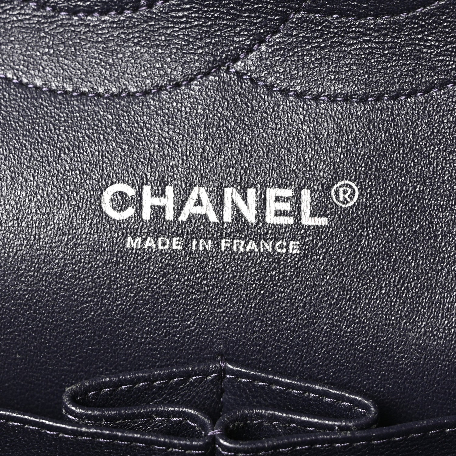 Chanel Lambskin Quilted Jumbo Double Flap Navy 6 of 10