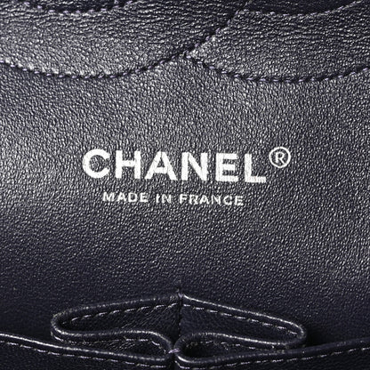 Chanel Lambskin Quilted Jumbo Double Flap Navy 6 of 10