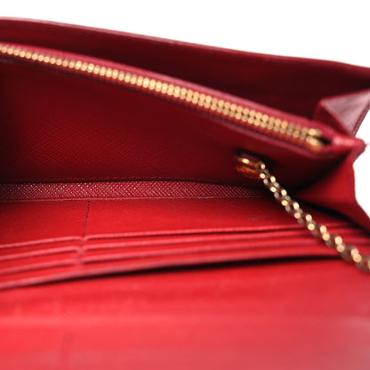 Prada Vitello Move Continental Flap Wallet Lacca 8 of 17