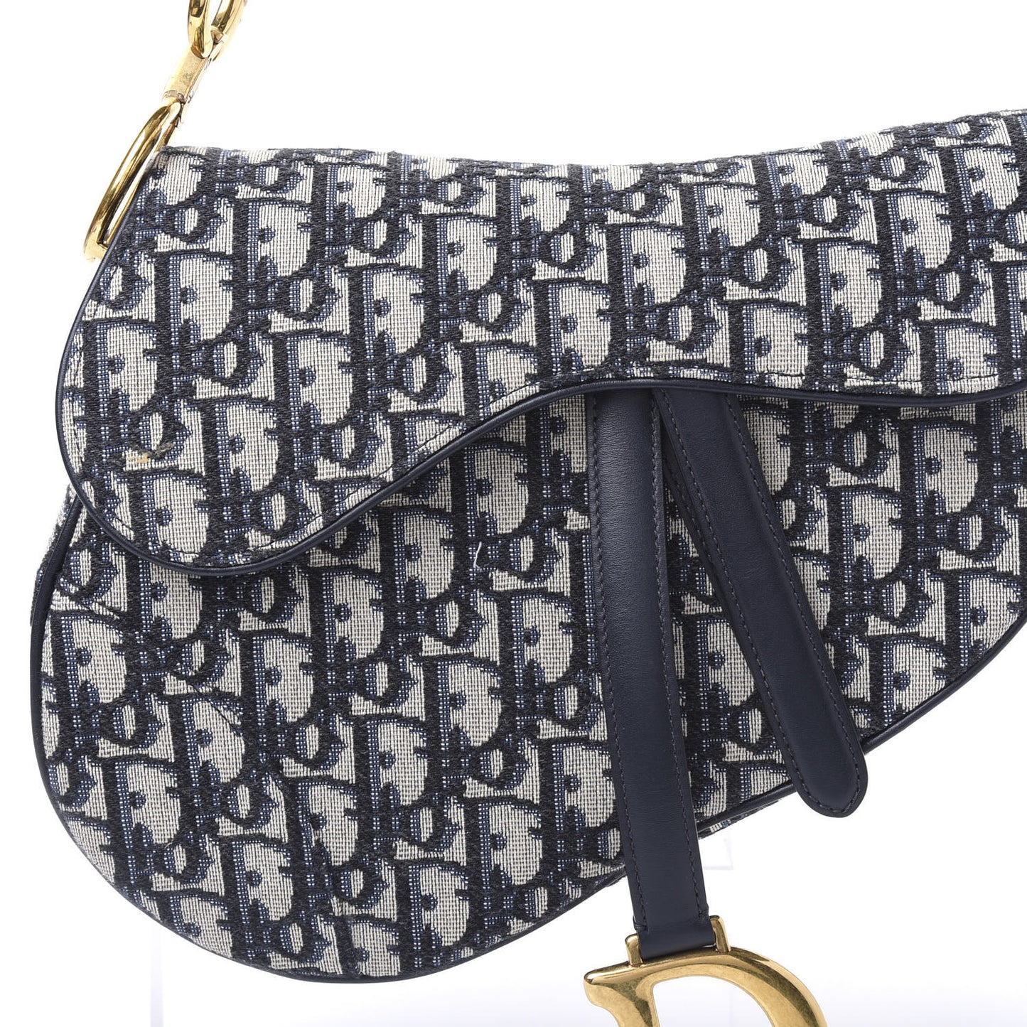 Oblique Saddle Bag Blue