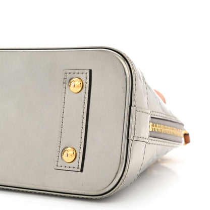 Louis Vuitton Vernis Alma BB Gris Metal 10 of 12