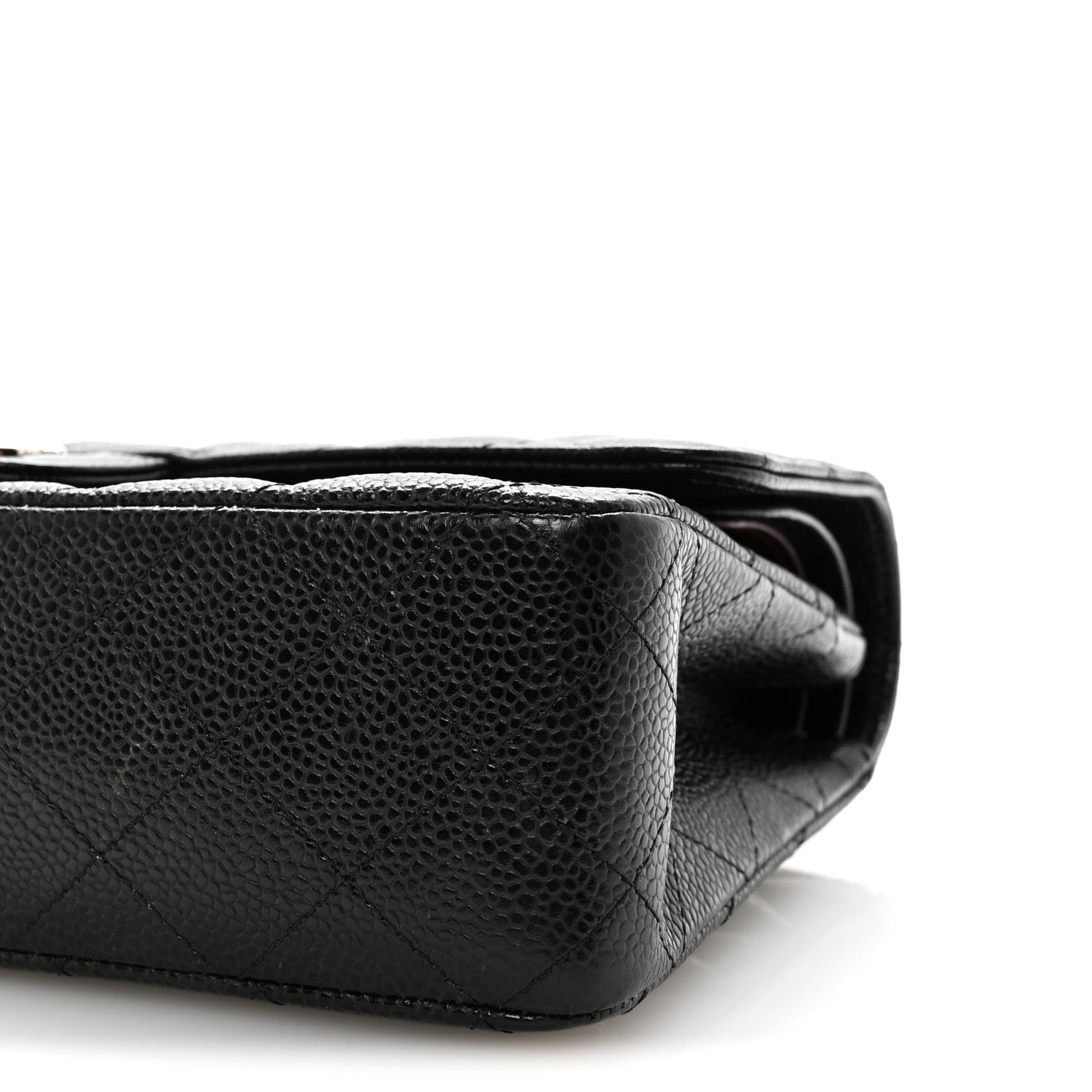 Chanel Caviar Quilted Medium Double Flap Black 10 of 11