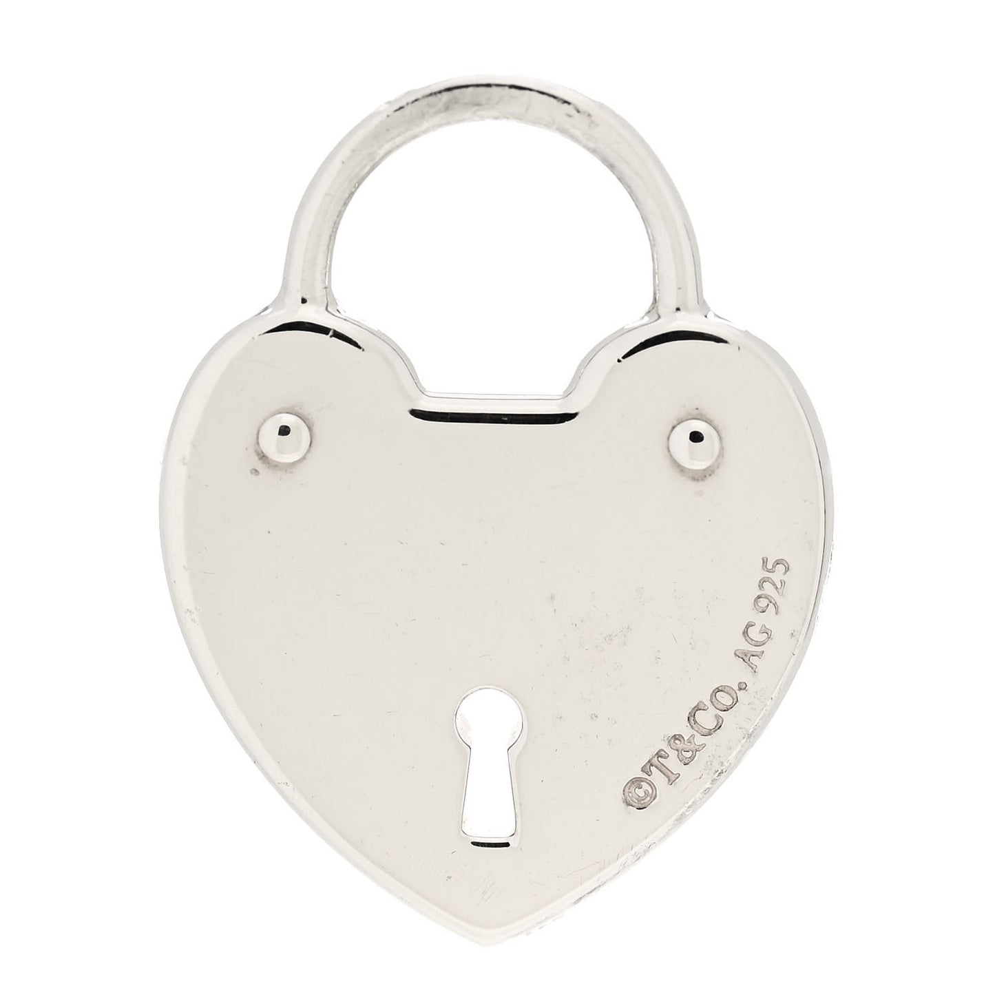 Sterling Silver Heart Lock Pendant