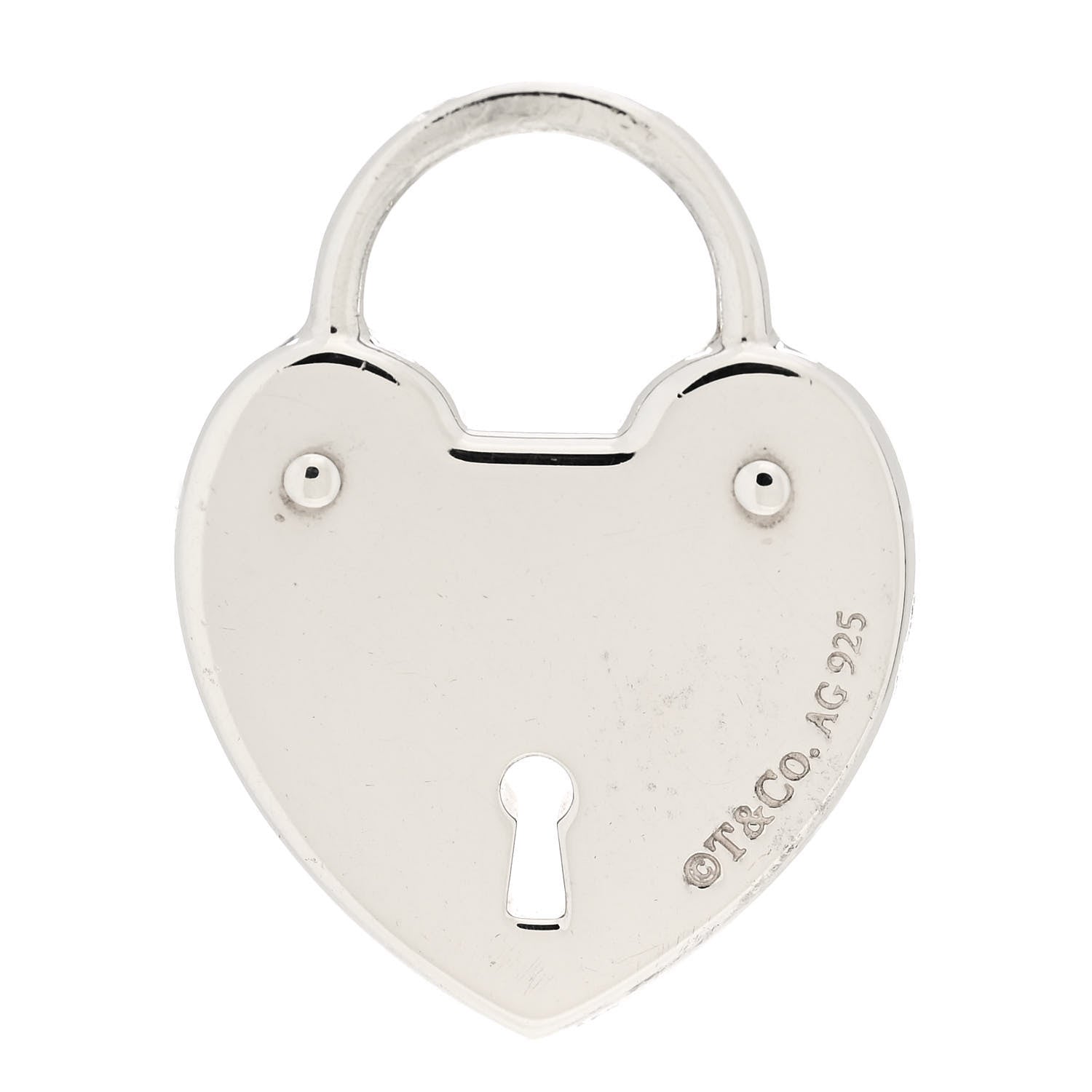 Tiffany Sterling Silver Heart Lock Pendant 3 of 5