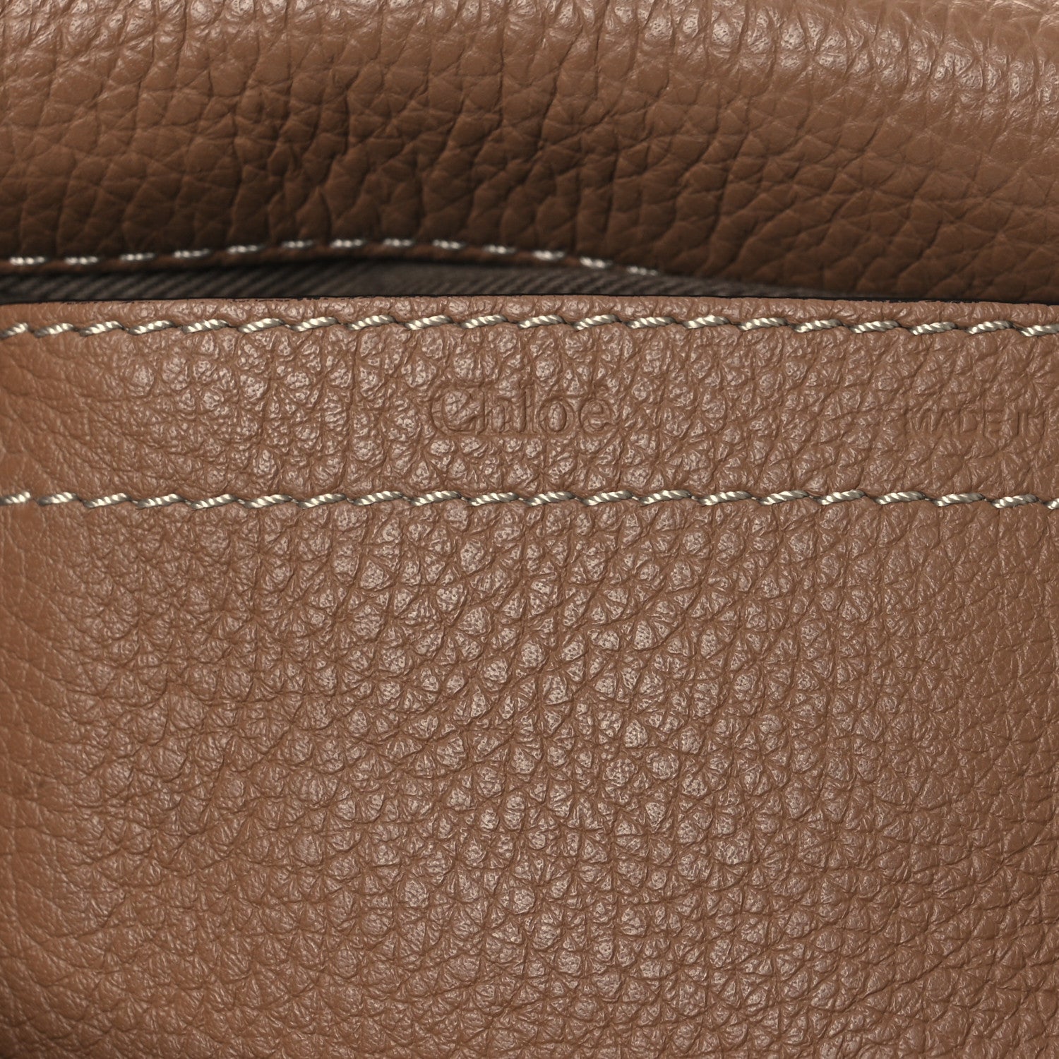Chloe Calfskin Mini Marcie Round Crossbody Bag Nut 6 of 11