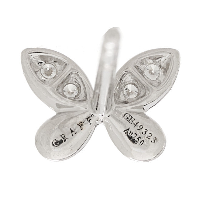 18K White Gold Diamond Petite Pave Butterfly Earrings