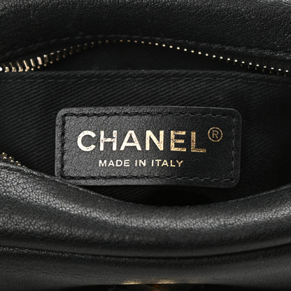 Chanel Goatskin Quilted Small Casual Trip Camera Case Black 6 of 10