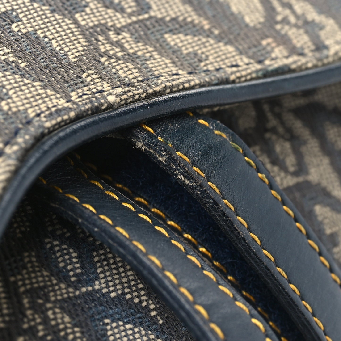 Monogram Saddle Bag Blue