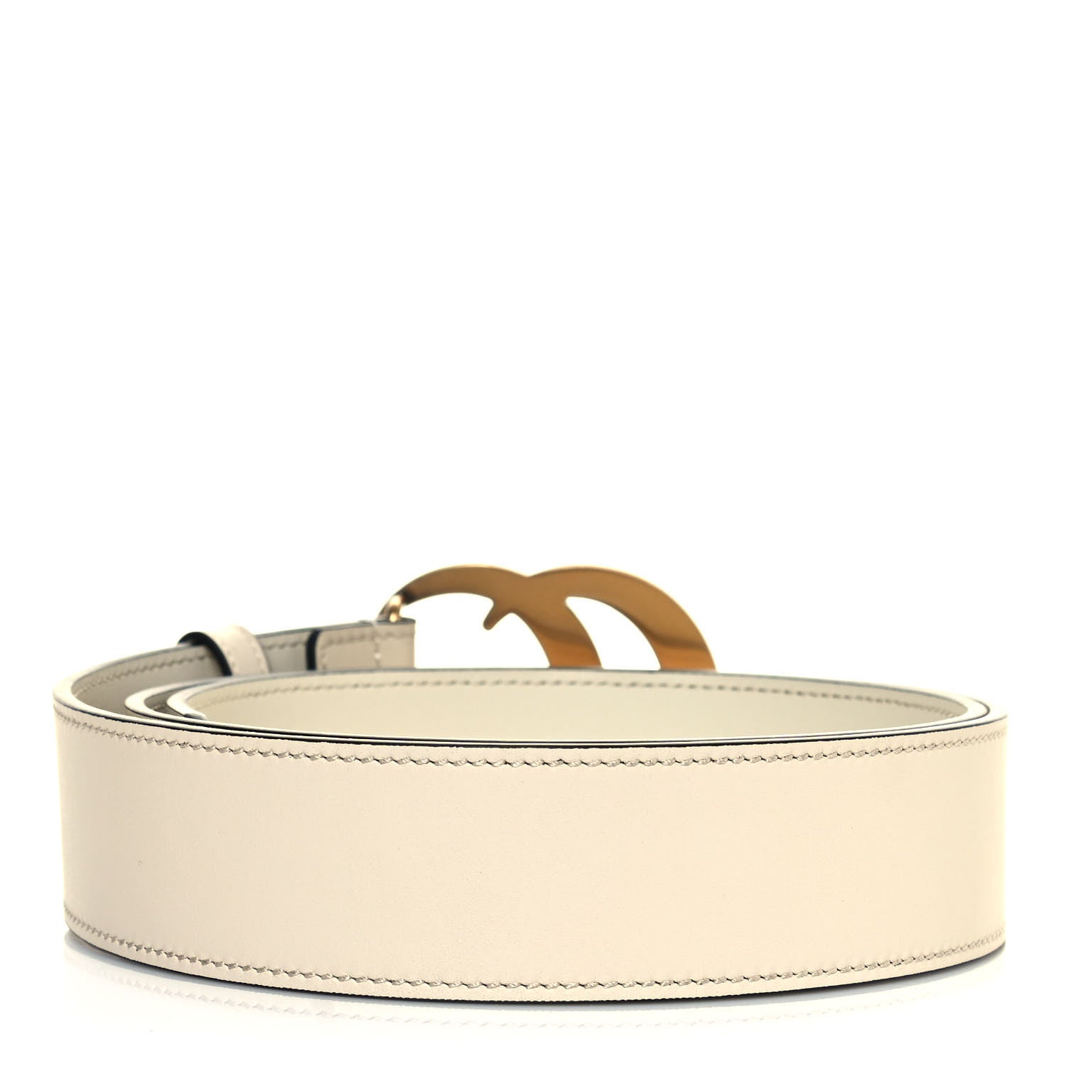 Gucci Calfskin Double G 40mm Belt 100 40 Mystic White 2 of 6