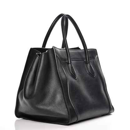 Celine Supple Calfskin Medium Phantom Luggage Black 3 of 14