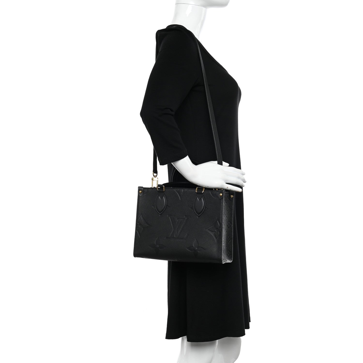 Louis Vuitton Empreinte Monogram Giant Onthego PM Black 2 of 9