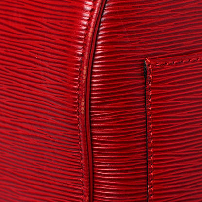 Louis Vuitton Epi Keepall 55 Castillan Red 26 of 32