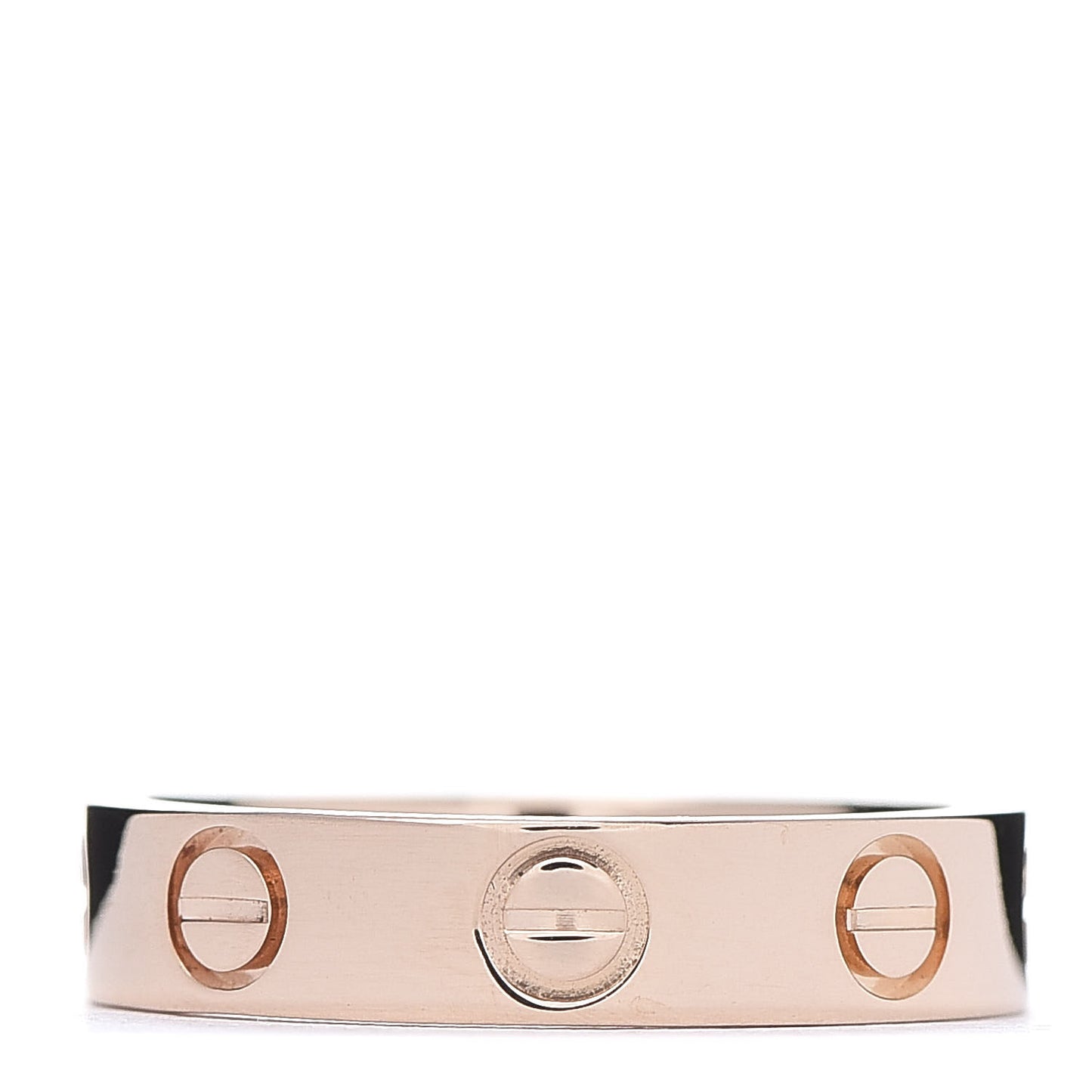 18K Pink Gold 3.5mm LOVE Wedding Band Ring 50 5.25