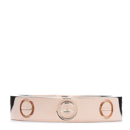 Cartier 18K Pink Gold 3.5mm LOVE Wedding Band Ring 50 5.25 2 of 3
