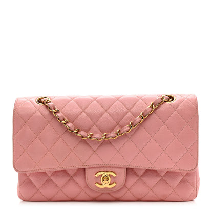 Chanel Caviar Quilted Medium Double Flap Pink 1 of 14