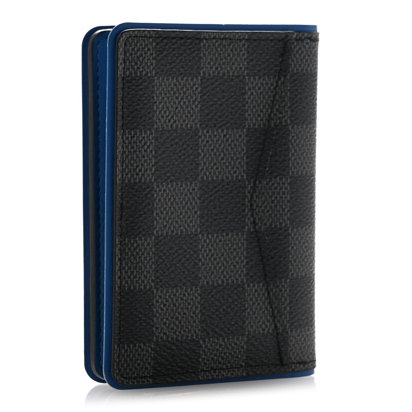 Damier Graphite Pocket Organizer Bleu Neon