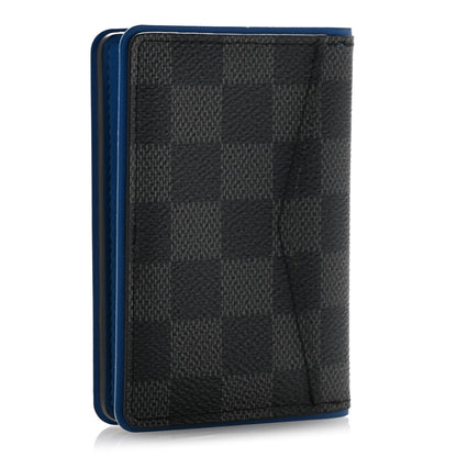 Louis Vuitton Damier Graphite Pocket Organizer Bleu Neon 3 of 9