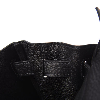 Hermes Taurillon Clemence Kelly Ado Backpack Black 11 of 13