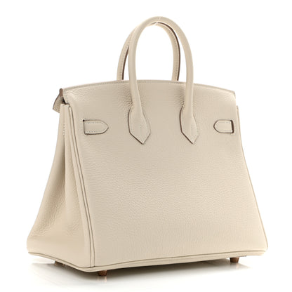 Hermes Togo Birkin 25 Craie 3 of 11