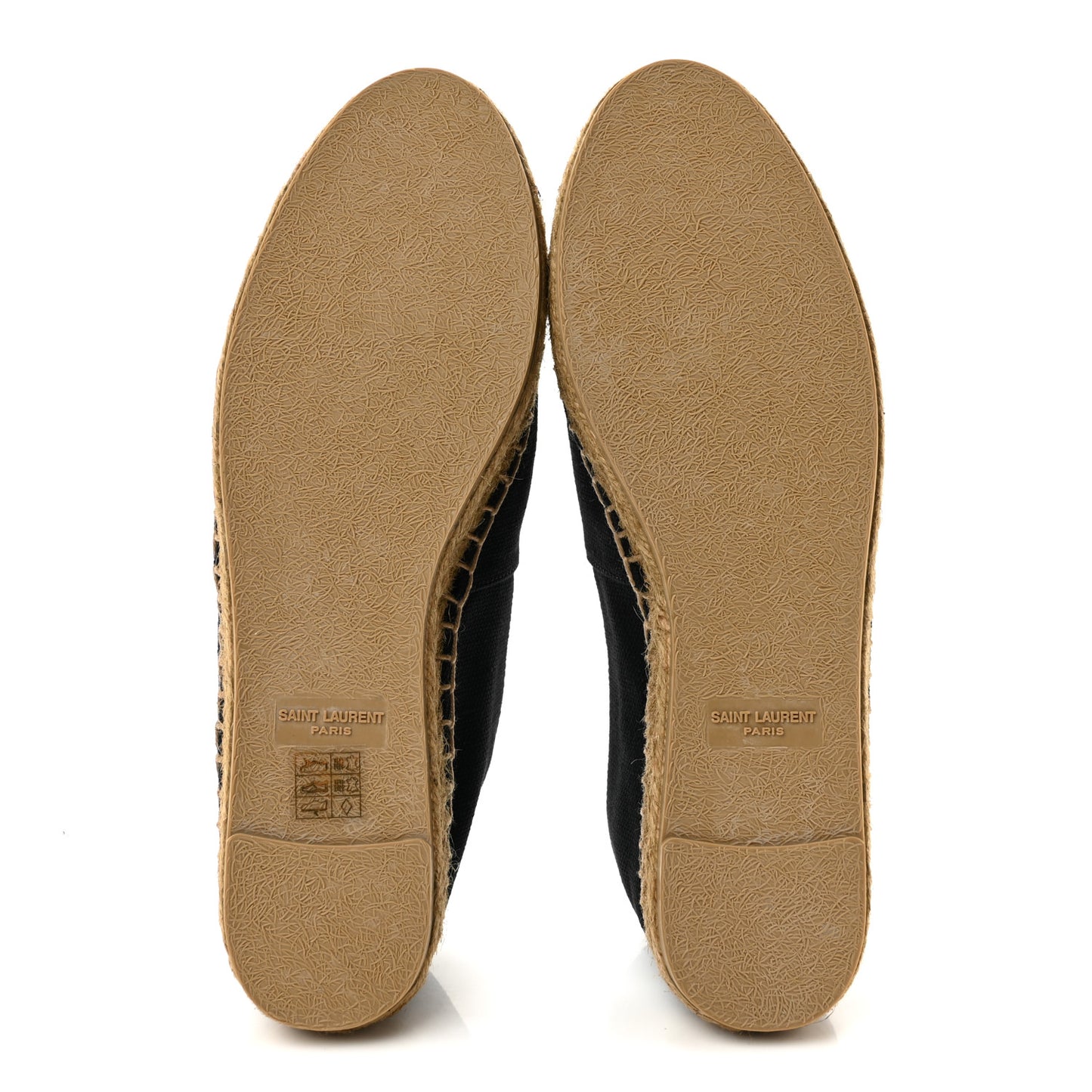 Canvas Nappa Elba Light Logo Embroidered Espadrilles 38.5 Black