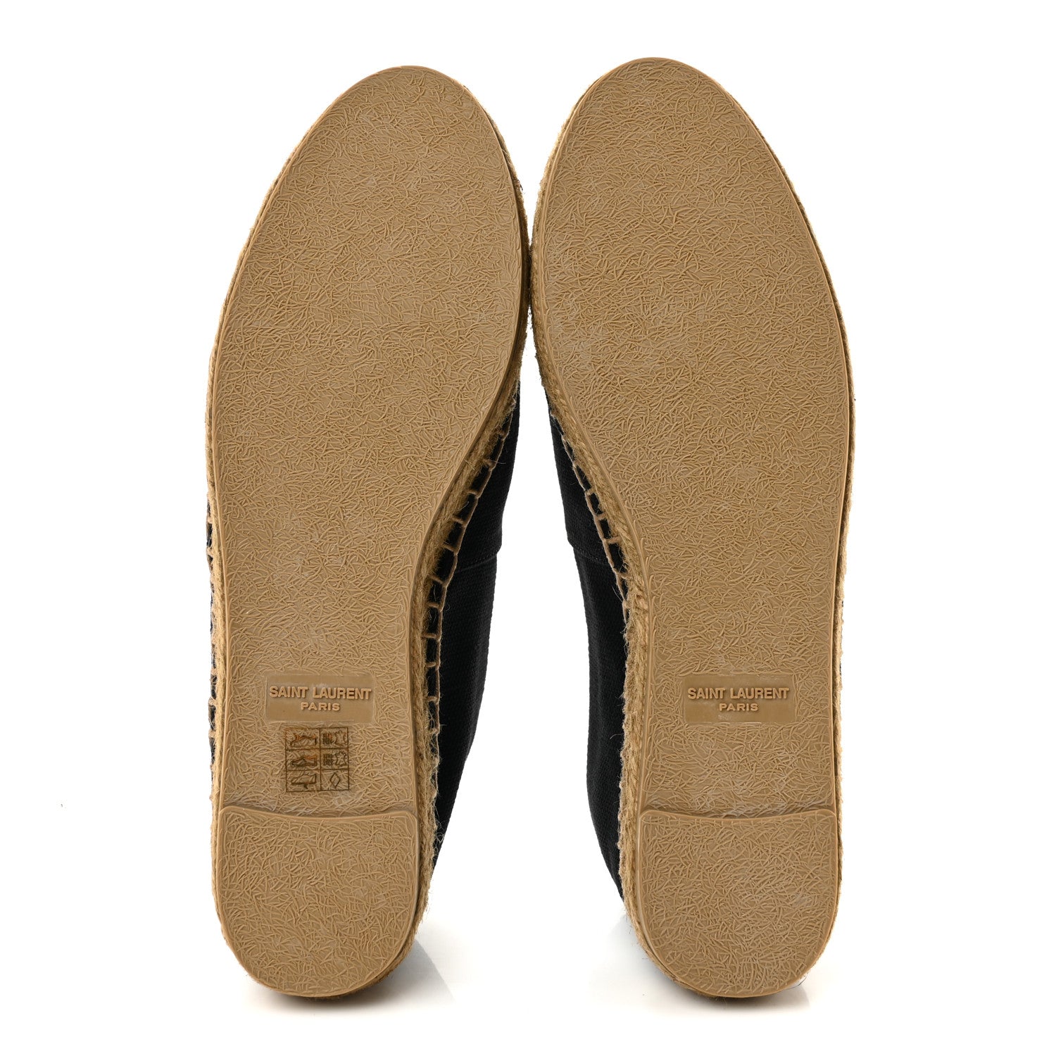 Saint Laurent Canvas Nappa Elba Light Logo Embroidered Espadrilles 38.5 Black 6 of 10