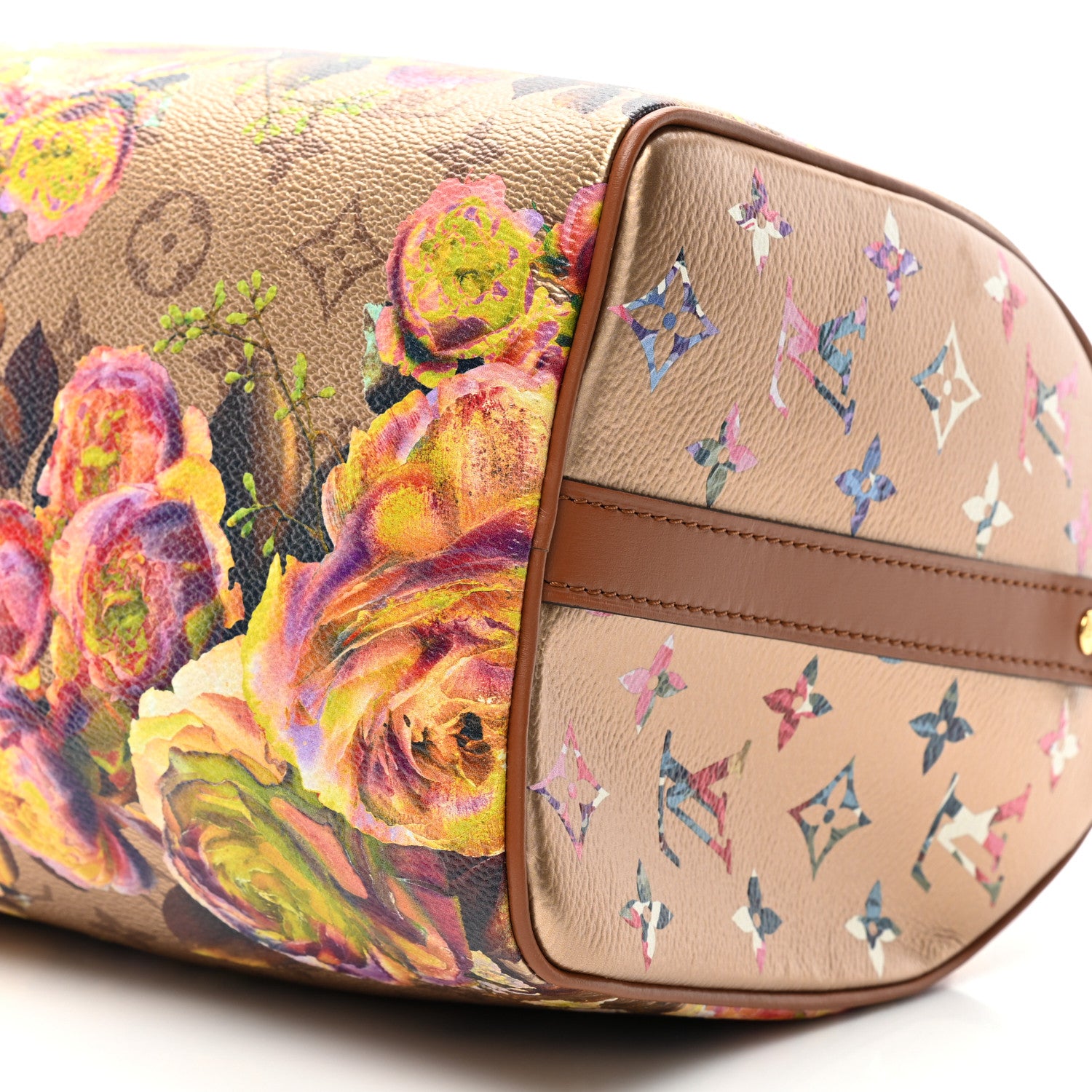 Louis Vuitton Metallic Monogram LV Garden Speedy Bandouliere 25 Gold 7 of 7