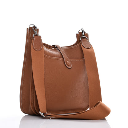 Hermes Taurillon Clemence Evelyne III PM Gold 3 of 8