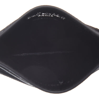 Saint Laurent Grain De Poudre Matelasse Monogram Chevron Credit Card Case Deep Marine 5 of 8