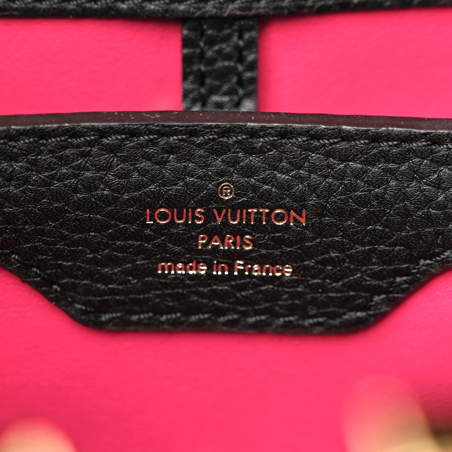 Louis Vuitton Taurillon Capucines PM Black 6 of 12