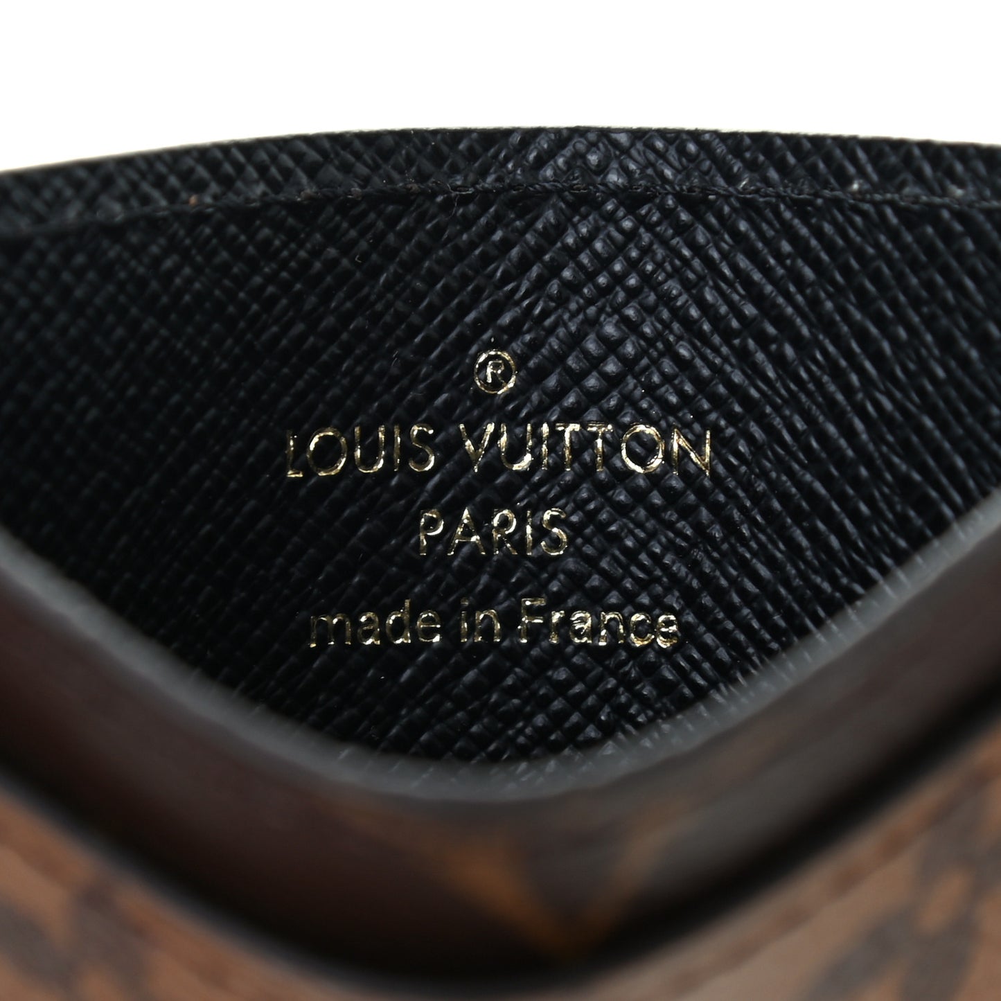 Reverse Monogram Card Holder
