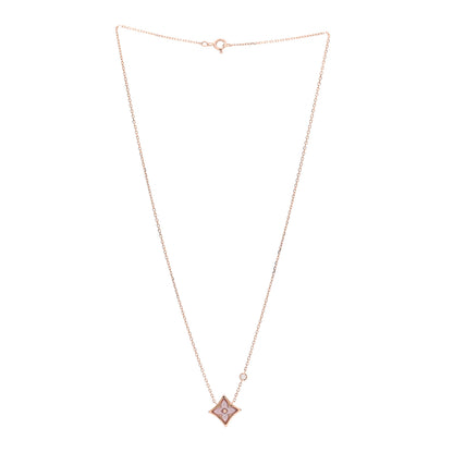 Louis Vuitton 18K Pink Gold Diamond Pink Mother of Pearl Color Blossom BB Star Pendant Necklace 3 of 5