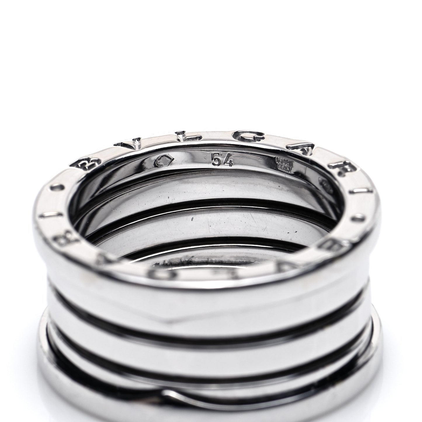 18K White Gold B.Zero1 Four-Band Ring 54 7