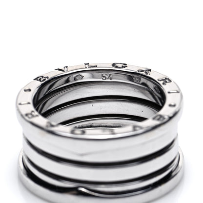 Bulgari 18K White Gold B.Zero1 Four-Band Ring 54 7 5 of 5