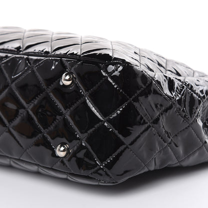 Chanel Patent Quilted Large Classic Shopping Tote Black 9 of 12