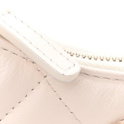 Chanel Crumpled Calfskin Quilted Braided CC Small Hobo White 11 of 12