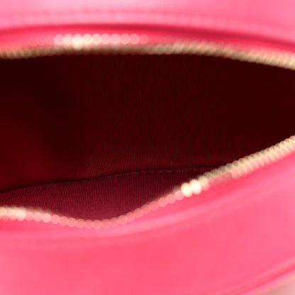 Chanel Goatskin Quilted Chanel 19 Round Clutch With Chain Dark Pink 5 of 10