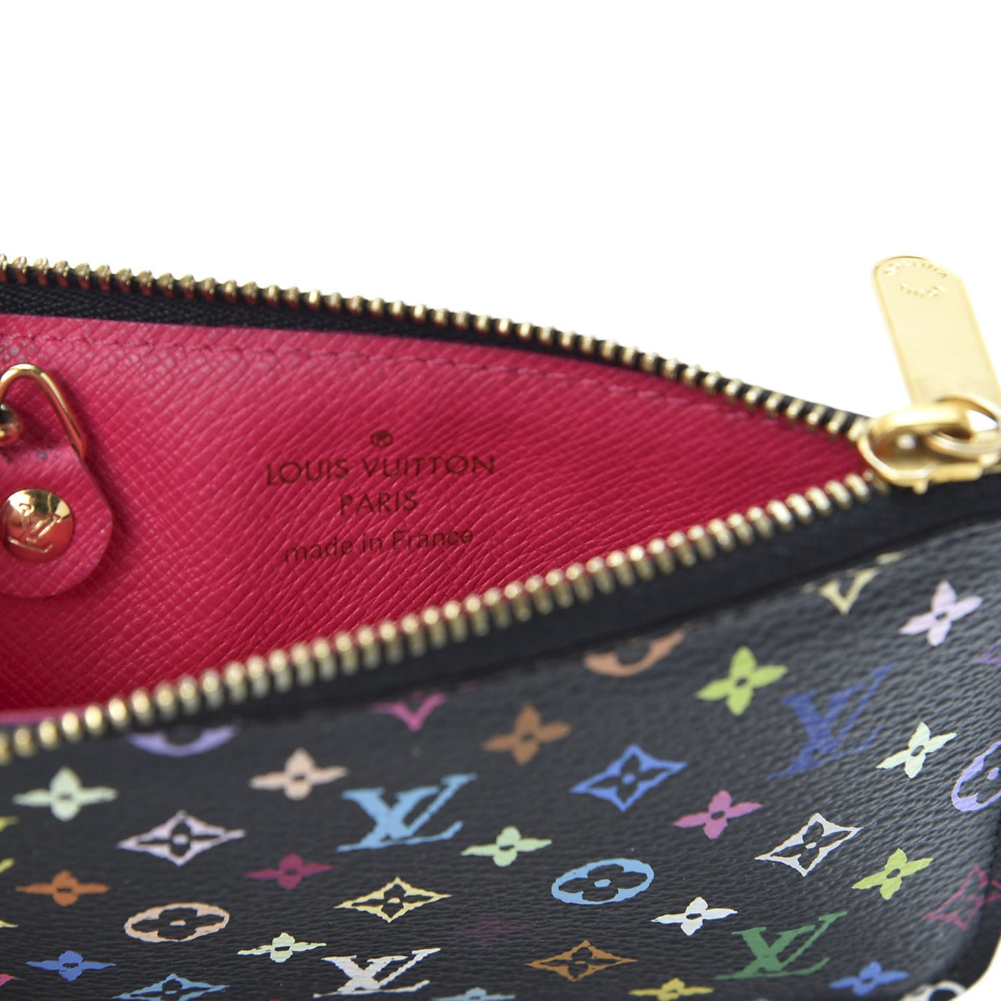 Monogram Multicolor Key Pouch Black Grenade