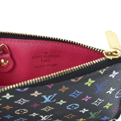 Louis Vuitton Monogram Multicolor Key Pouch Black Grenade 7 of 9