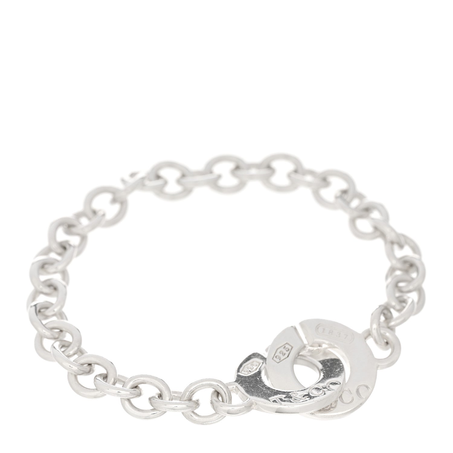Tiffany Sterling Silver 1837 Circle Clasp Bracelet 1 of 4