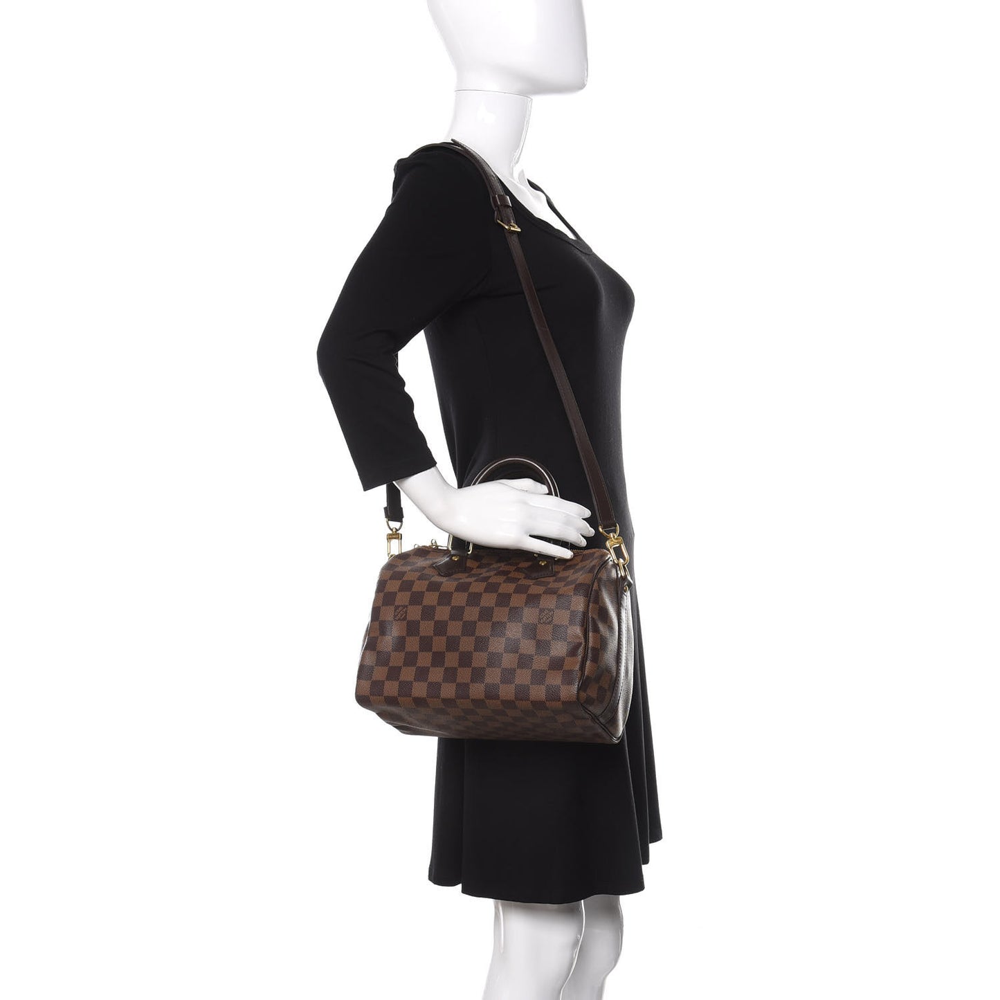Damier Ebene Speedy Bandouliere 25