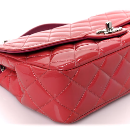 Chanel Patent Quilted Large Coco Shine Flap Pink 10 of 11